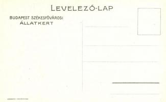 Budapest Székesfővárosi Állatkert reklám / Budapest zoo advertisement, art postcard