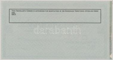 Nagy-Britannia DN "Standard Bank" 5Ł "SPECIMEN" utazási csekk T:I
Great Britain ...