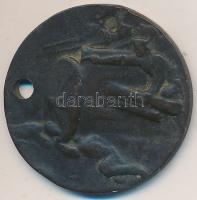 Murányi Gyula (1881-1920) 1915. "A krasniki diadalmas csatában az oroszoktól elvett ágyúból ver...