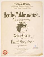 cca 1930 Horthy Miklós üzenete (Dal a turulmadárról) kotta