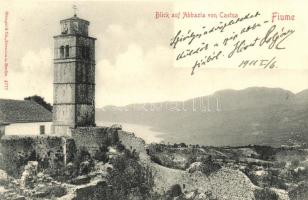 Kastav, Castua; Blick auf Abbazia / view to Abbazia