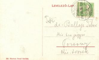 Bazin, Pezinok; Machota Rezső kiadása (fényjátszó lap / rare dimensional layout)