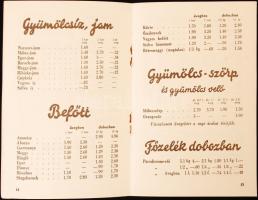 1938 Meinl Gyula Kávé behozatal árjegyzék 27p