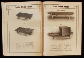 cca 1920-1930 GÉBÉ gázfőző és vasaló készülékek képes árjegyzéke, gazdagon illusztrált,  40p