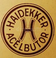 1938 Haidekker Sándor Rt. sodronymű árjegyzéke. Képekkel. 32p