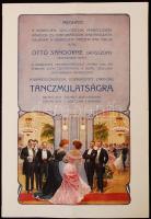 1910 Debreceni szállodások és vendéglősők és pincérek táncmulatságára szóló meghívó 4p.