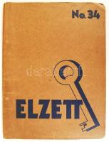 1934 Elzett vasárugyár képes zár és lakat katalógusa / Lock catalogue 28+16p.