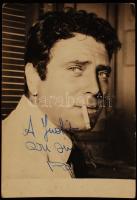 Raf (Raffaele) Vallone (1916-2002) olasz footballista és filmsztár dedikált fotója / Autograph signed photo 10x15 cm