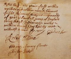 1706 Tulajdonátruházási szerződés Angliában, Leicester megyében plungari ingatlanok ügyében kisbirto...