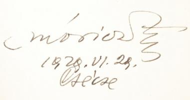 Móricz Zsigmond: Sárarany. Bp., 1927. Athenaeum. A szerző aláírásával! (1929. VI. 29., Csécse). Aran...