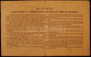 1887 Vadászjegy nyitrai gyógyszerész részére / Hunting ticket for Neutra pharmacist