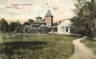Szobránc-gyógyfürdő, gyógykút; Boross Zsigmond amateur felvétele és kiadása / spa, fountain