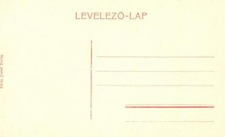 Torda, 100 éves Arany híd belseje; kiadja Füssy József / old bridge