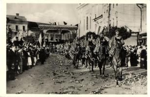 1940 Marosvásárhely, bevonulás / entry of the Hungarian troops 'vissza' So. Stpl