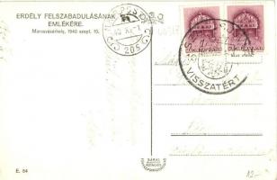 1940 Marosvásárhely, bevonulás / entry of the Hungarian troops 'vissza' So. Stpl