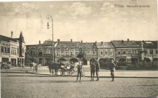 Zsolna, Zilina; Námestie Slobody, vydal L. Biel / Liberty square
