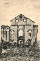 1914 Zboró, Zborov; Lerombolt zsinagóga / demolished Synagogue (fl)