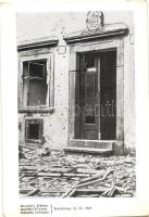 1939 III. 13. Pozsony, Bratislava; háború dúlta jezsuita kolostor / war damaged monastery