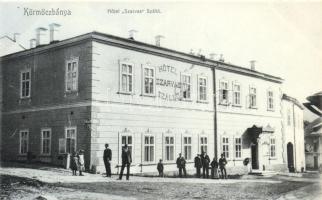 Körmöcbánya, Szarvas szálloda; Ritter Lipót kiadása / hotel
