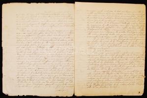 1849. december 30. Kossuth Lajos 16 oldalas francia nyelvű manifesztuma nézeteiről, politikai meglát...