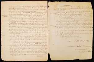 1849. december 30. Kossuth Lajos 16 oldalas francia nyelvű manifesztuma nézeteiről, politikai meglát...