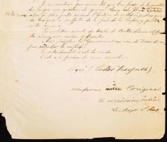 1849. december 30. Kossuth Lajos 16 oldalas francia nyelvű manifesztuma nézeteiről, politikai meglát...