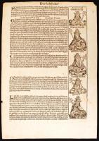 1493 Magyar királyok a Nürnbergi krónika lapjain. Szent István, Szent Imre és Szent László fametszet...