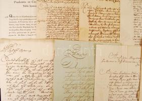 cca 1640-1800 Helytartótanácsi és egyéb hivatalos levelek gyűjteménye. Összesen 13 db levél részben ...