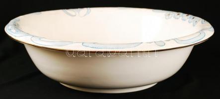 Szecessziós fajansz mosdó készlet, kézzel festett, jelzés nélkül, hibátlan, összesen:4db, kancsó m:3...