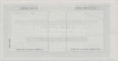 Franciaország DN "Észak-európai Kereskedelmi Bank" 200Fr "SPECIMEN" utazási csek...