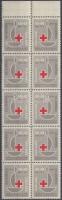 100 éves a Vöröskereszt 5 párt tartalmazó tömb, Centenary of Red Cross block with 5 pairs