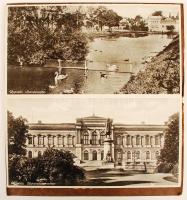 cca 1920-1930 Uppsala (Svédország) nevezetességeit bemutató leporelló 10 képpel / cca 1920-1930 Uppsala, Sweden, leporello with 10 picturs