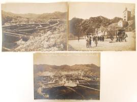 cca 1910 Montenegro, Cetinje fotó 3 db / photo 15x22 cm