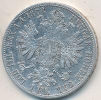Ausztria 1878. 1Fl Ag "Ferenc József" T:2- ütésnyom Austria 1878. 1 Florin Ag "Franz Joseph" C:VF ding Krause KM#2222