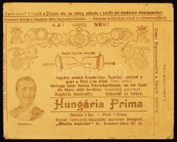 cca 1900-1910 Bp.VII., Gáspár Testvérek borotváló kréme, reklámnyomtatvány