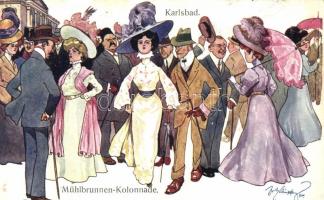 Karlovy Vary, Karlsbad, Mühlbrunnen-Kolonnade B.K.W.I. 359-4 s: Schönpflug