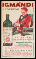 cca 1920-1930 A Komárom-Esztergom megyei Igmándi Keserűvíz szórólapja