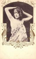 Lady in exotic dress; Art Nouveau
