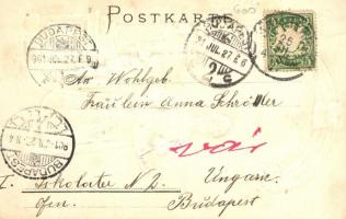 Bayern / Bavaria, Kunstverlag Hermann Martin; folklore Emb. litho