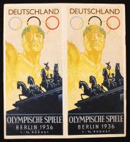 1936 Berlin, Berlini olimpiai játékok német ismertető füzete, 19p / 1936 Berlin, Brochure of the Berlin Olympics, 19p