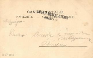 Fröhliche Ostern / Easter, M. Munk Vienne, Raphael Kirchner style greeting card (fl)