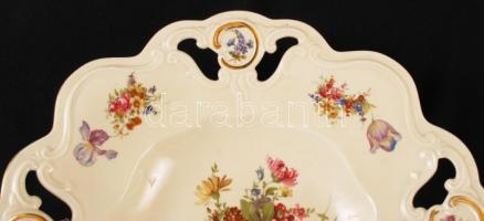 Sorau áttört fali dísztányér, matricás, jelzett, hibátlan, d:31 cm