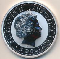 Ausztrália 2002. 2$ Ag "II. Erzsébet" T:PP Eredeti dísztokban Australia 2002. 2 Dollars Ag "Elizabeth II" C:PP In original case Krause KM# 678