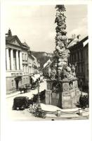 Baden bei Wien, Hauptplatz, Rathaus / Main square, town hall monument, automobile