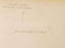 cca 1930-1940 Serényi Árpád Fotó: Templomépítés Zalaegerszegen, hidegpecséttel jelzett, 18x13 cm