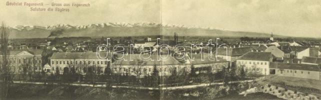 Fogaras, panoramacard; Photogr. Leo Palliardi, Verlag J. Járos