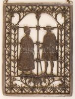 Ón tárgyak: fali kép, tál, asztali óra, gyertyatartó, összesen: 4 db