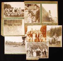 1928 Gödöllő, Nyári életképek, 12 db fotó, 11x8 cm