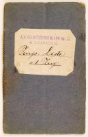 1890-1892 A császári és királyi 32. tábori vadászzászlóalj 4. század 1. szakaszának névsora. / Checklist of the 1st Platoon of the 4th Company of the 32nd K. k. Feldjägerbatallion.