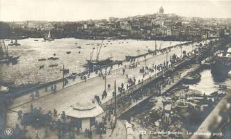 Constantinople, Le nouveau pont / new bridge, ships (EK)